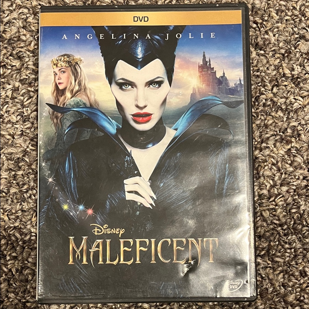 Disney Maleficent DVD with Black and Gold Cover